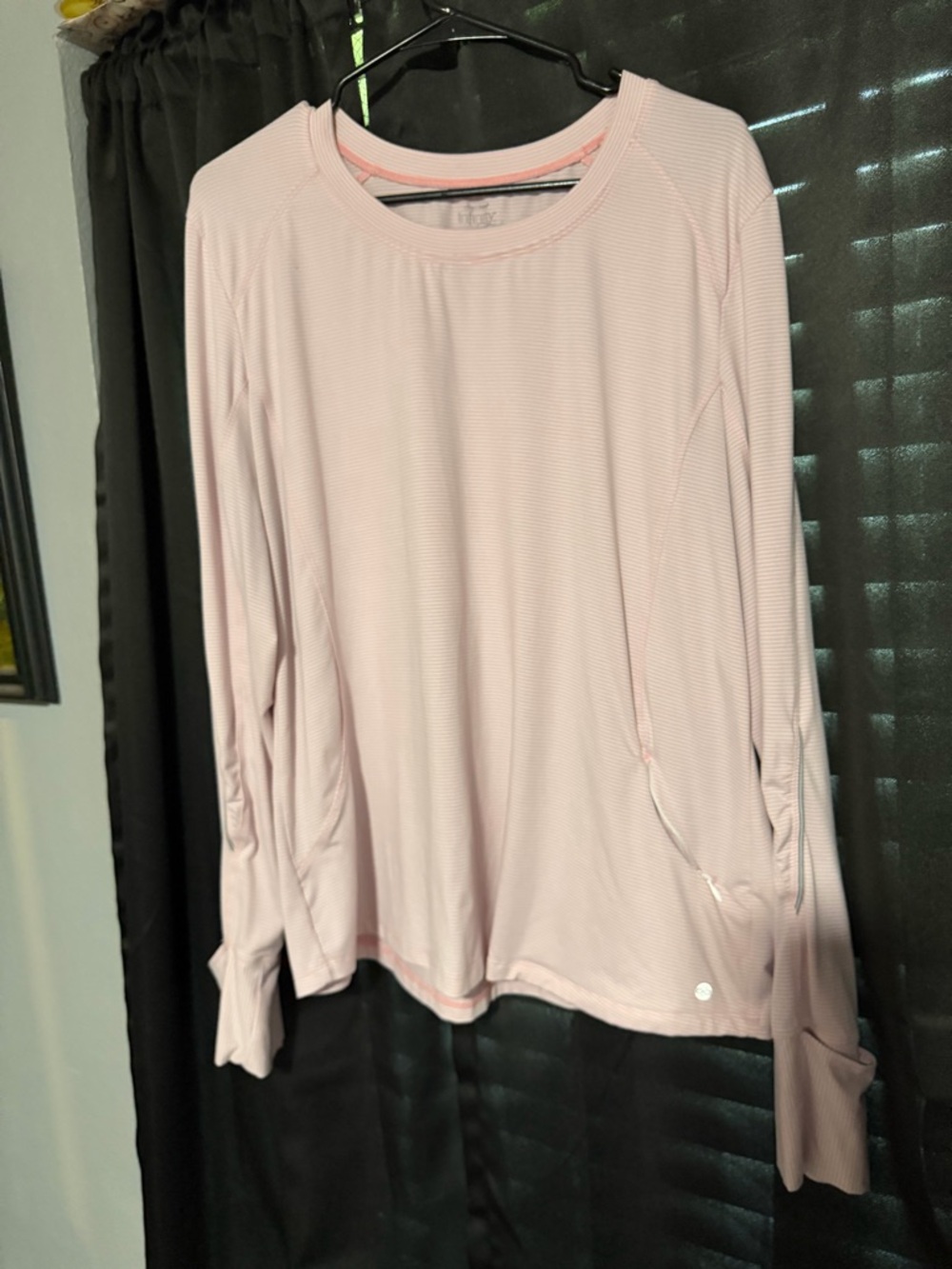 Cherokee Infinity Light Pink Long Sleeve Performance Tee - Women's